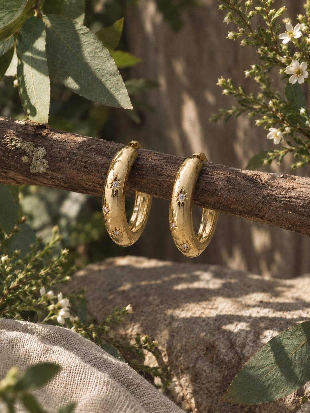 Starry Night Sky Hoops