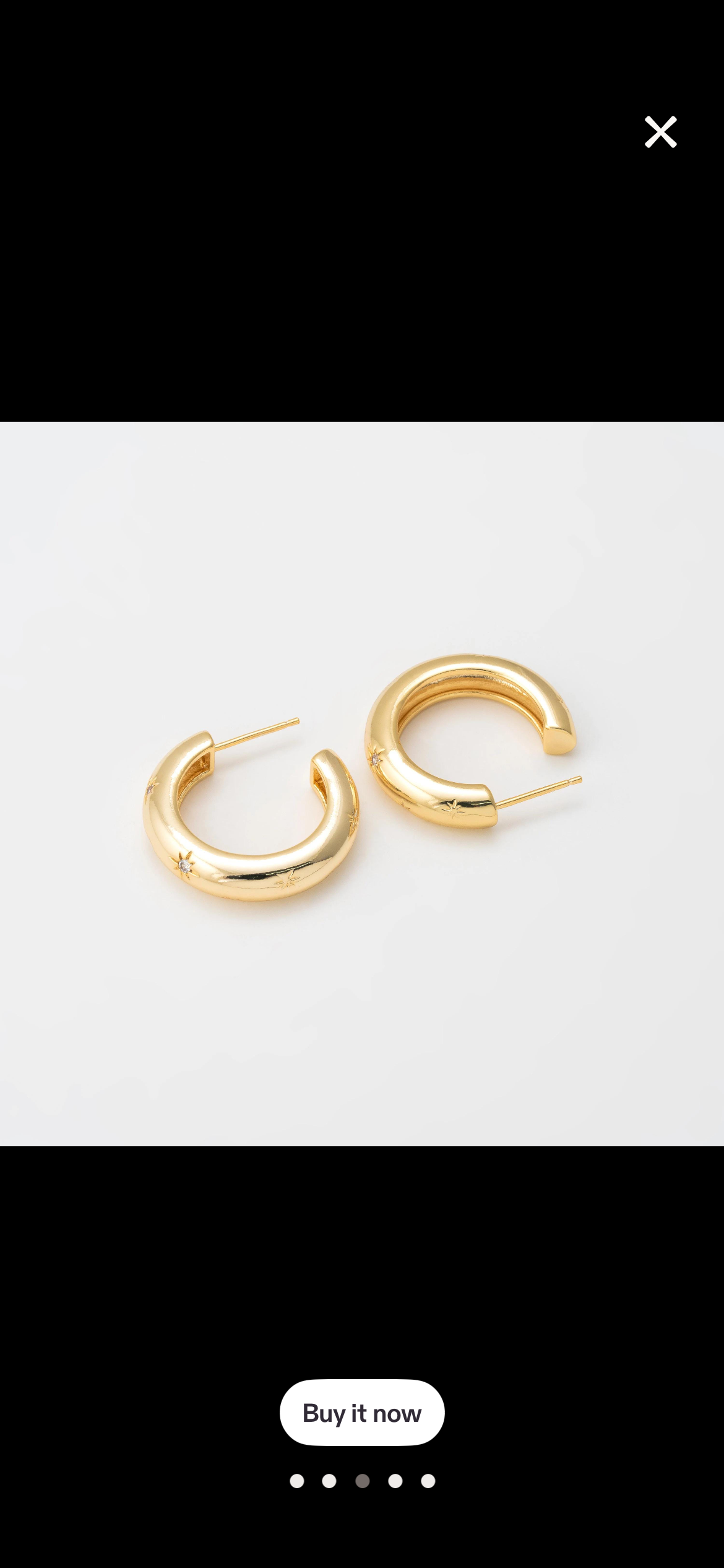 Starry Night Sky Hoops