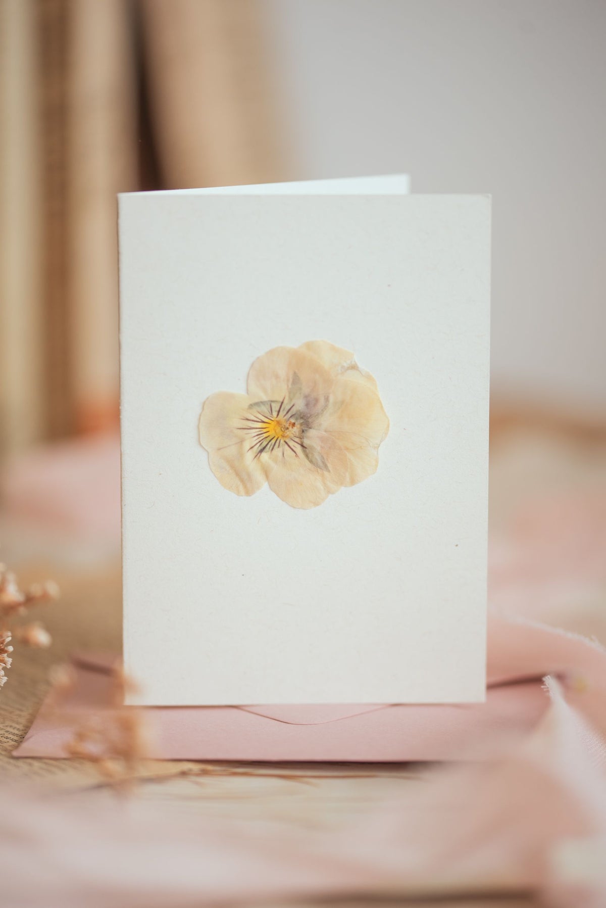 Pressed Flower Card