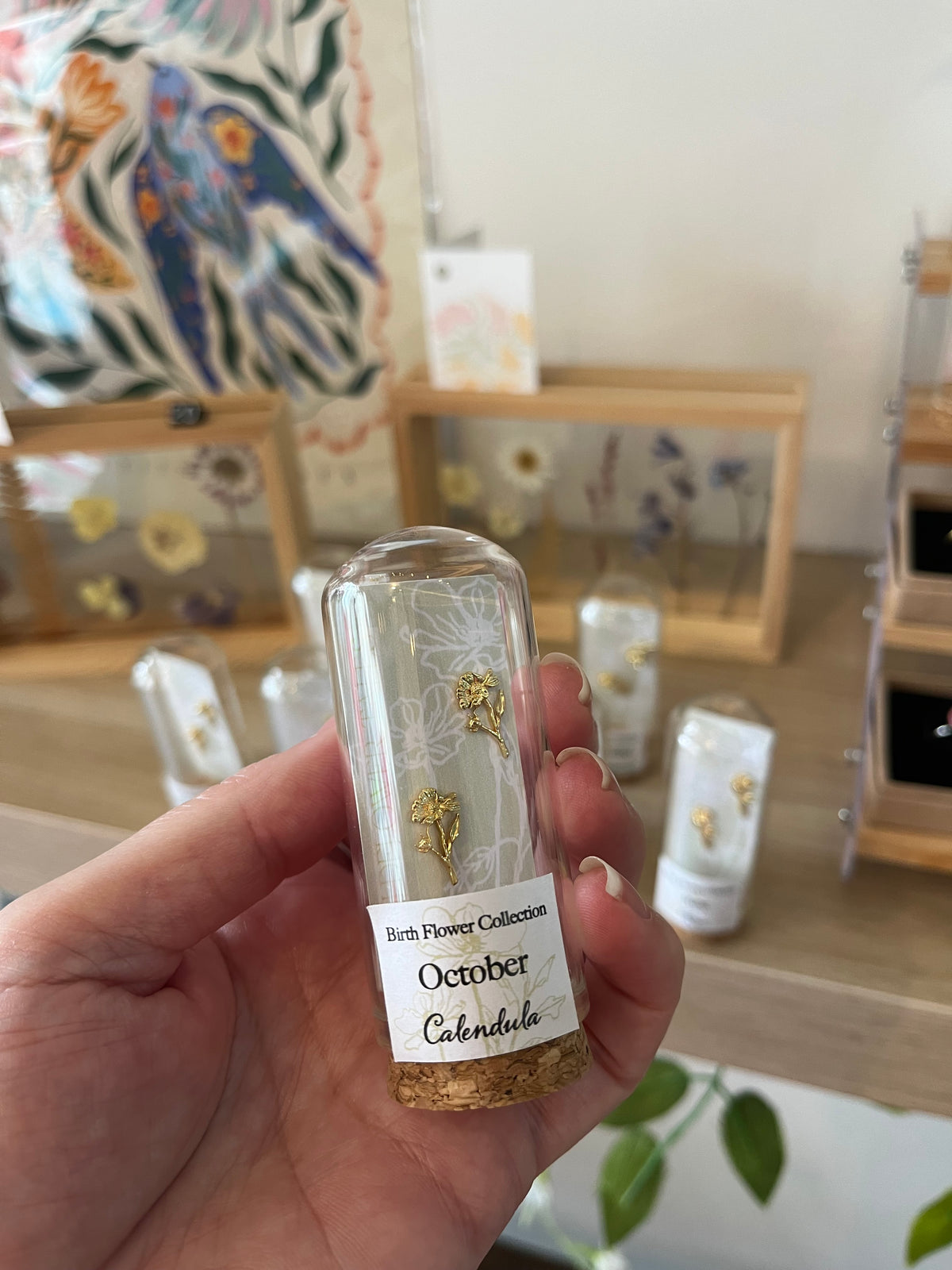 Birthflower earrings
